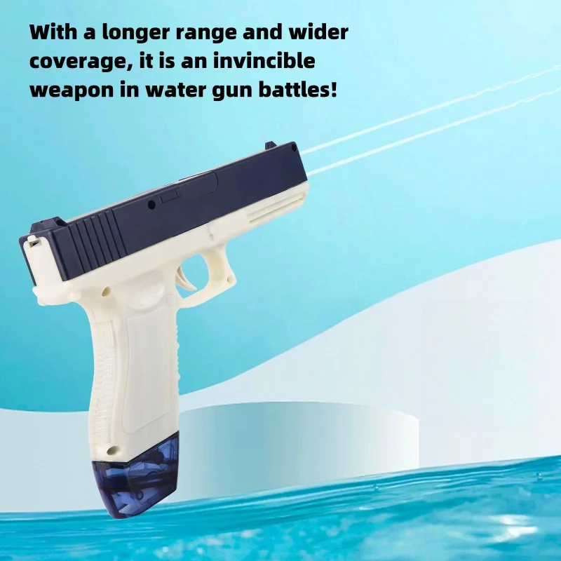 HW Glock Clip Version of Bullet Drum The Electric Water Gun New Outdoor Game Child Design Shooting Summer Game Pistol Kids Toys 5