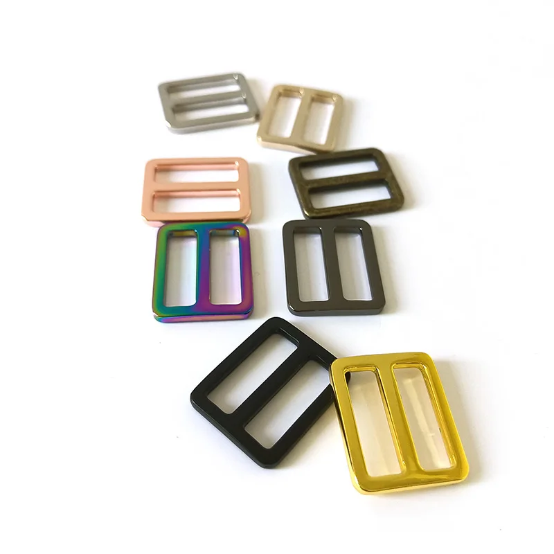 

20PCS/Lot Metal Buckle Adjuster Sliders Ring Hardware For Bag Belt Straps Handbag Pet Dog Collar Backpack Clasp Sewing Accessory