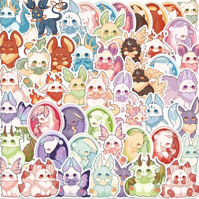 Pokémon - Eevee Evolution Stickers - Youth Short Sleeve Graphic T-Shirt 