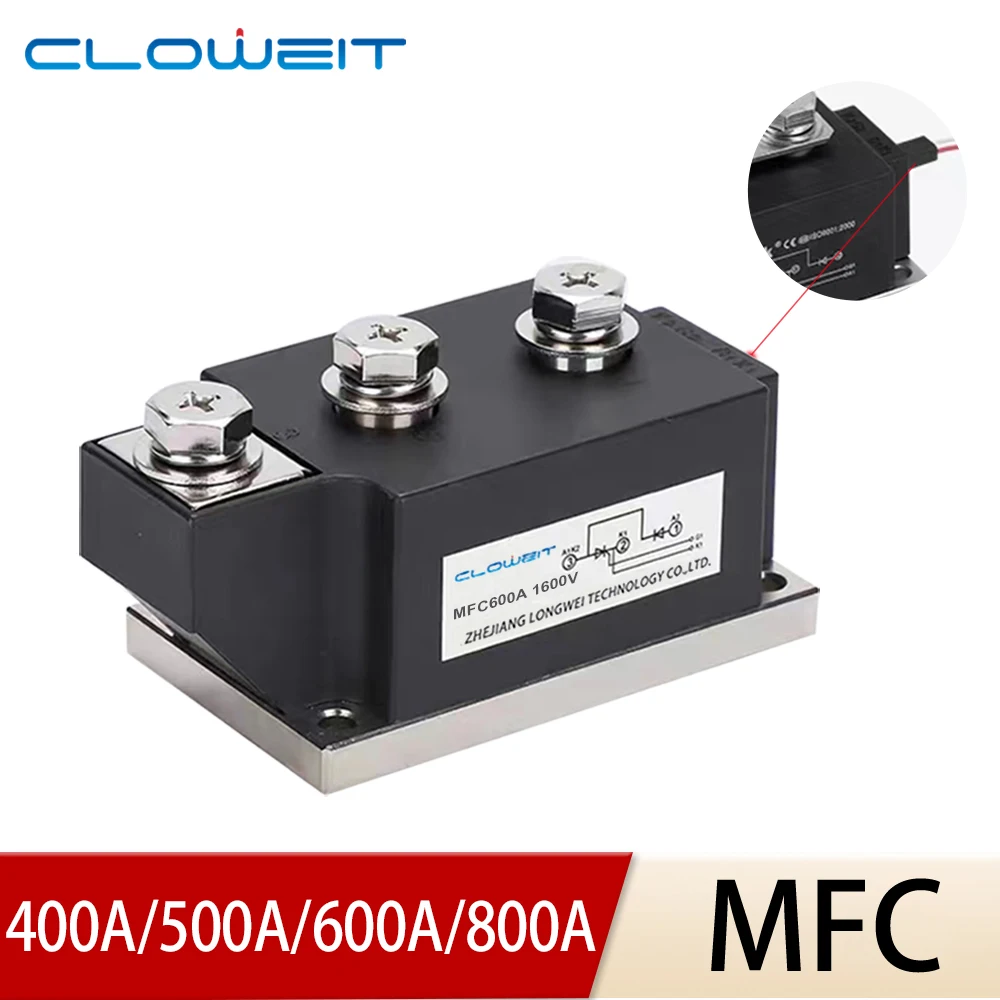 Retificador do Silicone do Mfc Módulo Semi Controlado do Tiristor 400a 500a 600a 800a 1600v