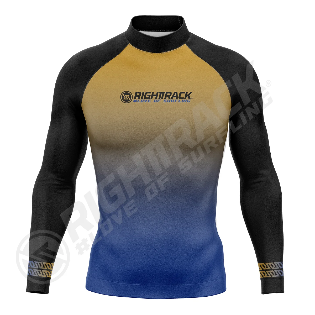 Men's Long Sleeve Pro Surfing Shirt Beach Sun Screen Surf Tops Rashguard UV Protection Swimwear UPF50+ RIGHTTRACK Clothes men rashguard