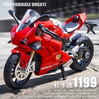 1:12 Ducati Panigale V4S Alloy Cross-country Motorcycle Model Simulation Toy Street Motorcycle Model Collection Kids Gift M17 1