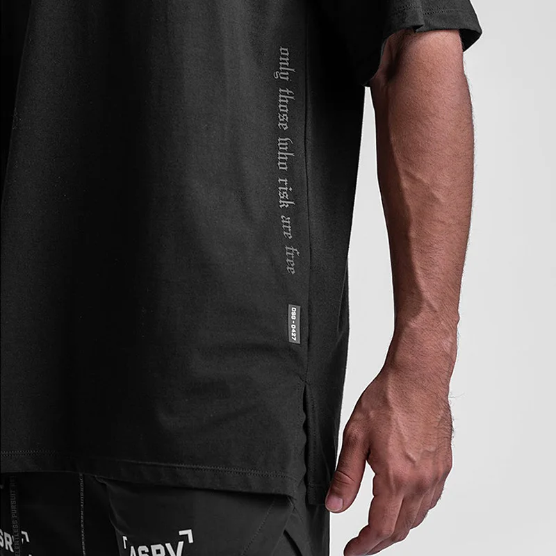 T-Shirt sportiva a maniche corte ad asciugatura rapida da palestra estiva da uomo maglie Fitness Shirt Trainer Running T-Shirt abbigliamento sportivo traspirante - immagine 3