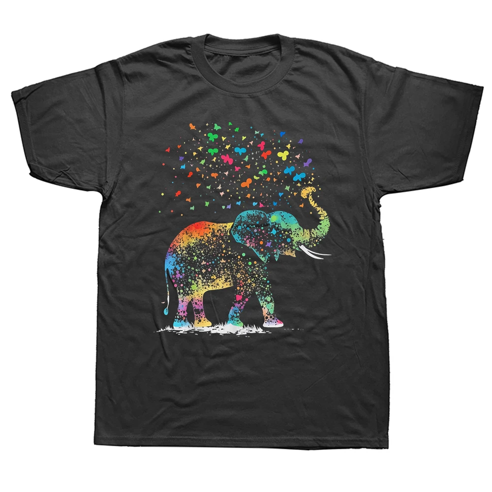 Lustige Niedliche Elefantenliebhaber-T-Shirts für Männer und Frauen aus Reiner Baumwolle, Humorvolle Streetwear, Kurzarm, Unisex, Locker Geschnittene Kleidung