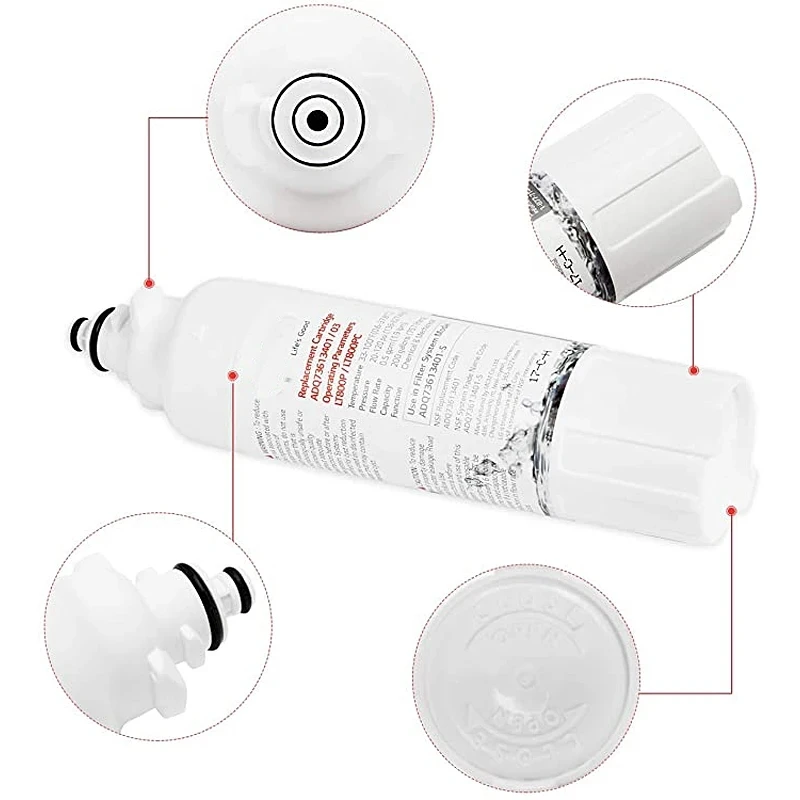 3 Pack Refrigerator Water Filter ADQ73613401 Replacement for LG