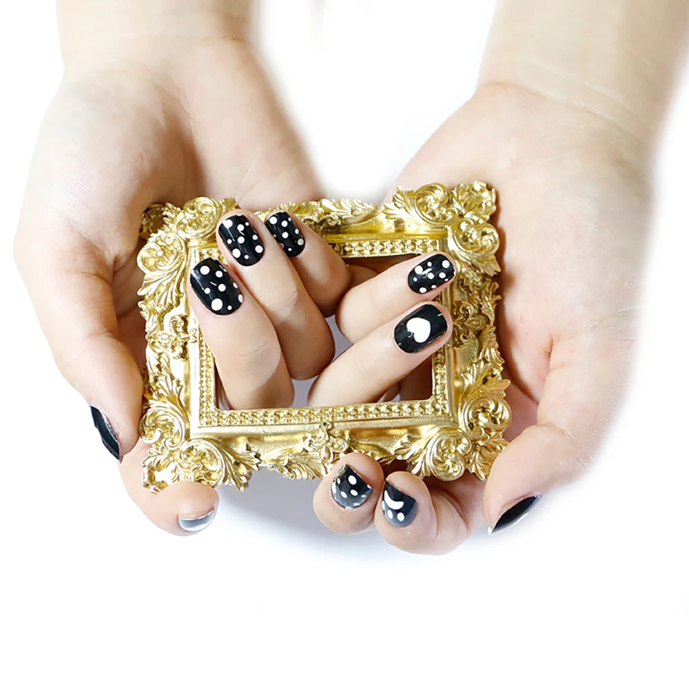 Cartoon Press On Candy Color Full Cover Fake Nails Nail Art False Nails Manicure Tips