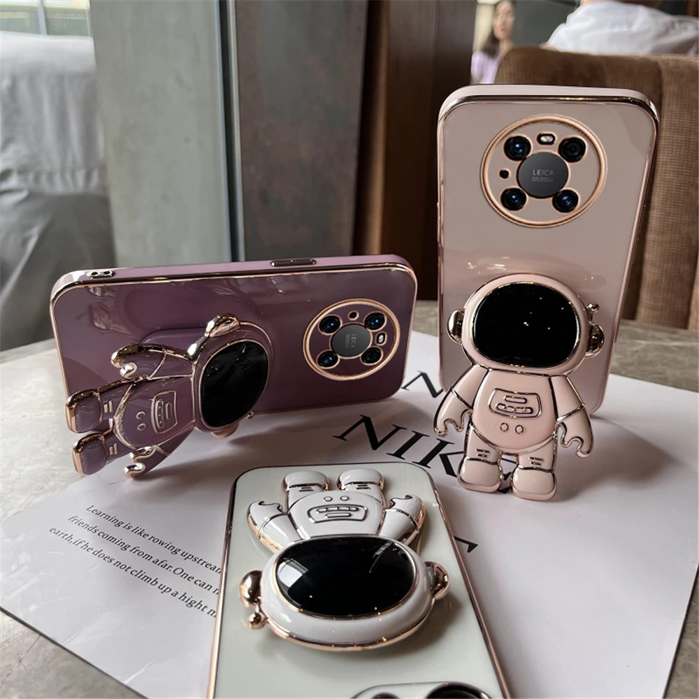 Astronauta salokāms statīva maciņš Huawei P60 P50 P40 P30 P20 Pro Lite Mate 60 50 40 30 Honor 9X 20 viedajam turētājam_voghion.com