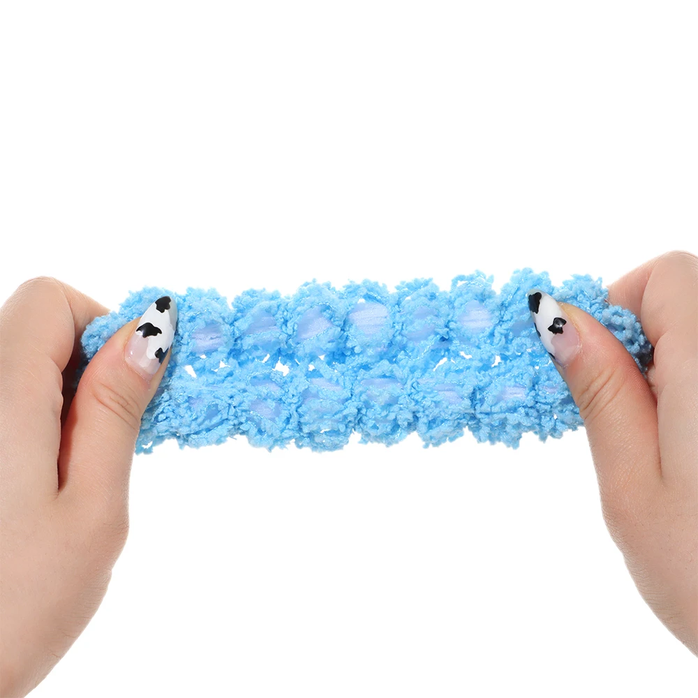 Bunte leuchtende Plüsch Haar gummis Haarband Frauen Mädchen Pferdes chwanz Kopf bedeckung elastische Haar bänder Mode Haarschmuck – Detail 9