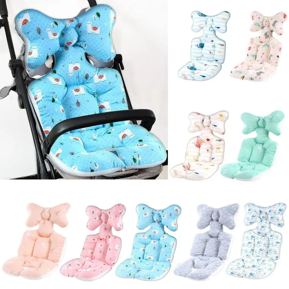 

New Soft Cotton Cartoon Baby Stroller Seat Pad Child Cart Mat Newborn Pushchairs Accessories Infant Cushion Buggy Pad