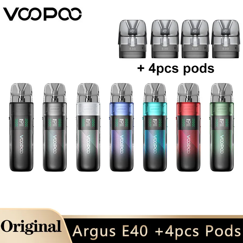 Original VOOPOO Argus E40 Kit 40W Vape 1800mAh Battery 4.5ml MTL to DTL E Cigarette Vaporizer vape kit for vape kits - main product image