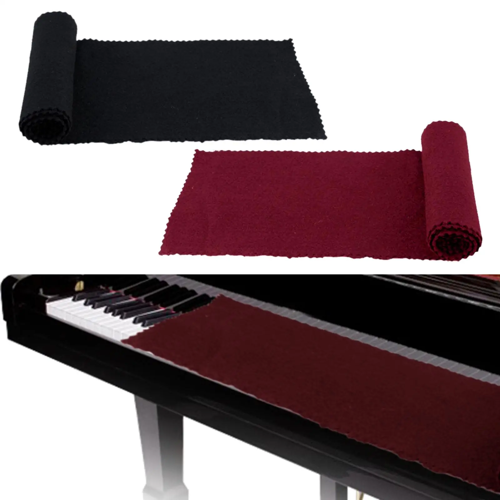 Piano Keyboard Cover Protects The Keyboard Dustproof for Electric Piano Digital Upright Grand 50inchx5.91inch