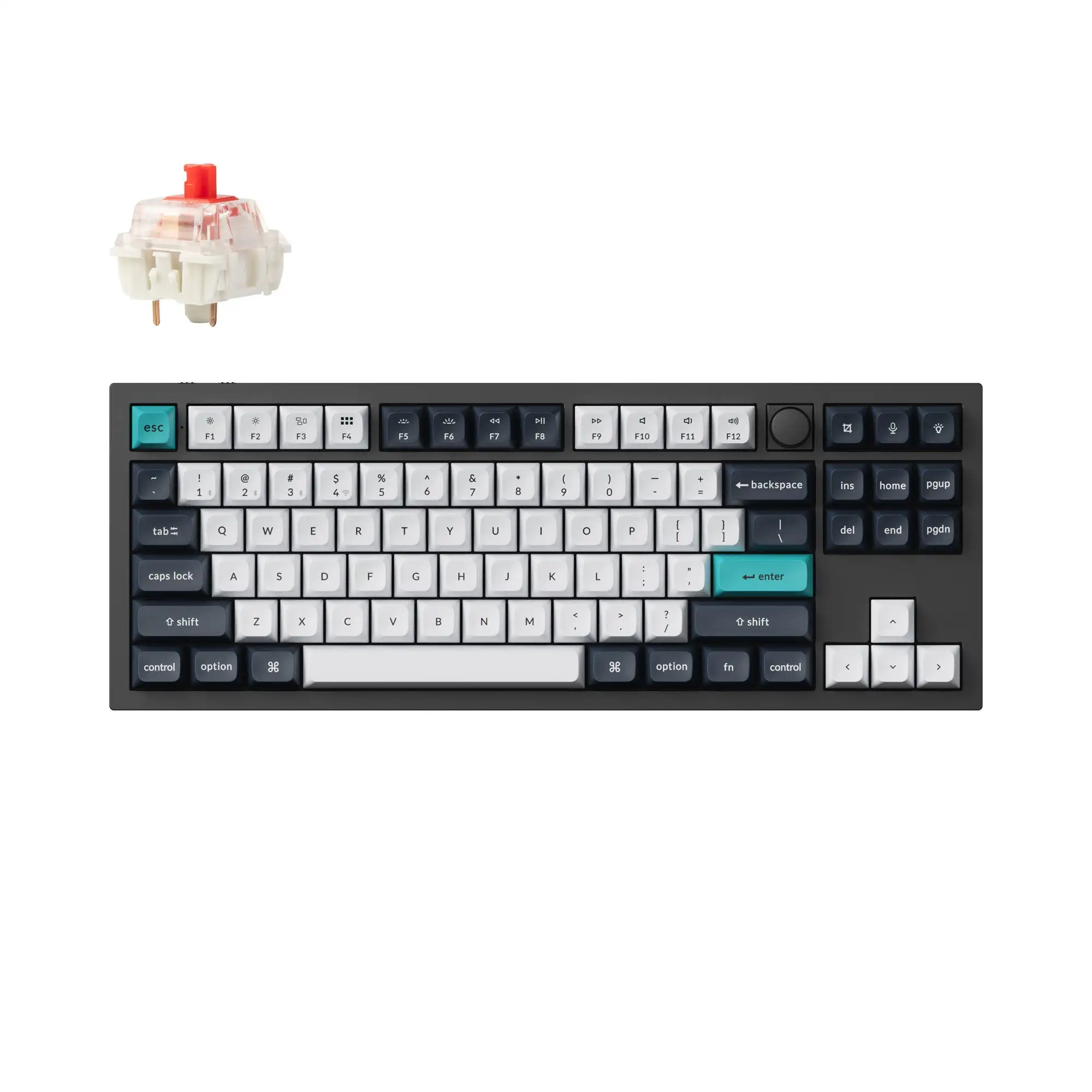 Keyvhron Q3 MAX アームレストつき Keychron Q3 Max Aluminum 80% Hotswap Wireless Keyboard