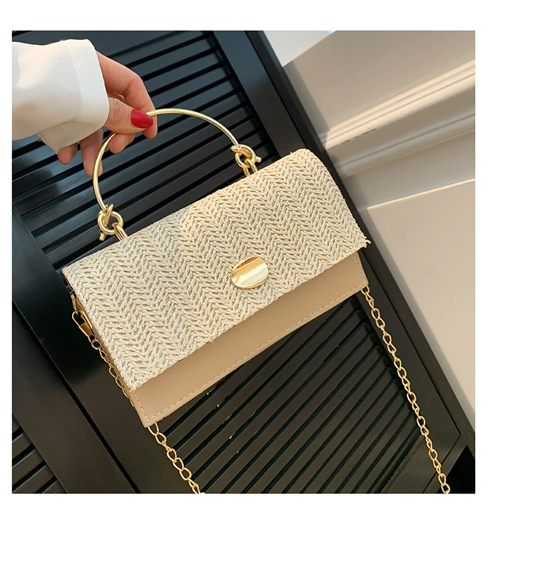 Fashion Pu Hasp Ladies Top-Handle Bags Braid Design 2024 New Brand Shoulder Bags for Women Free Shipping Bolsas Femininas