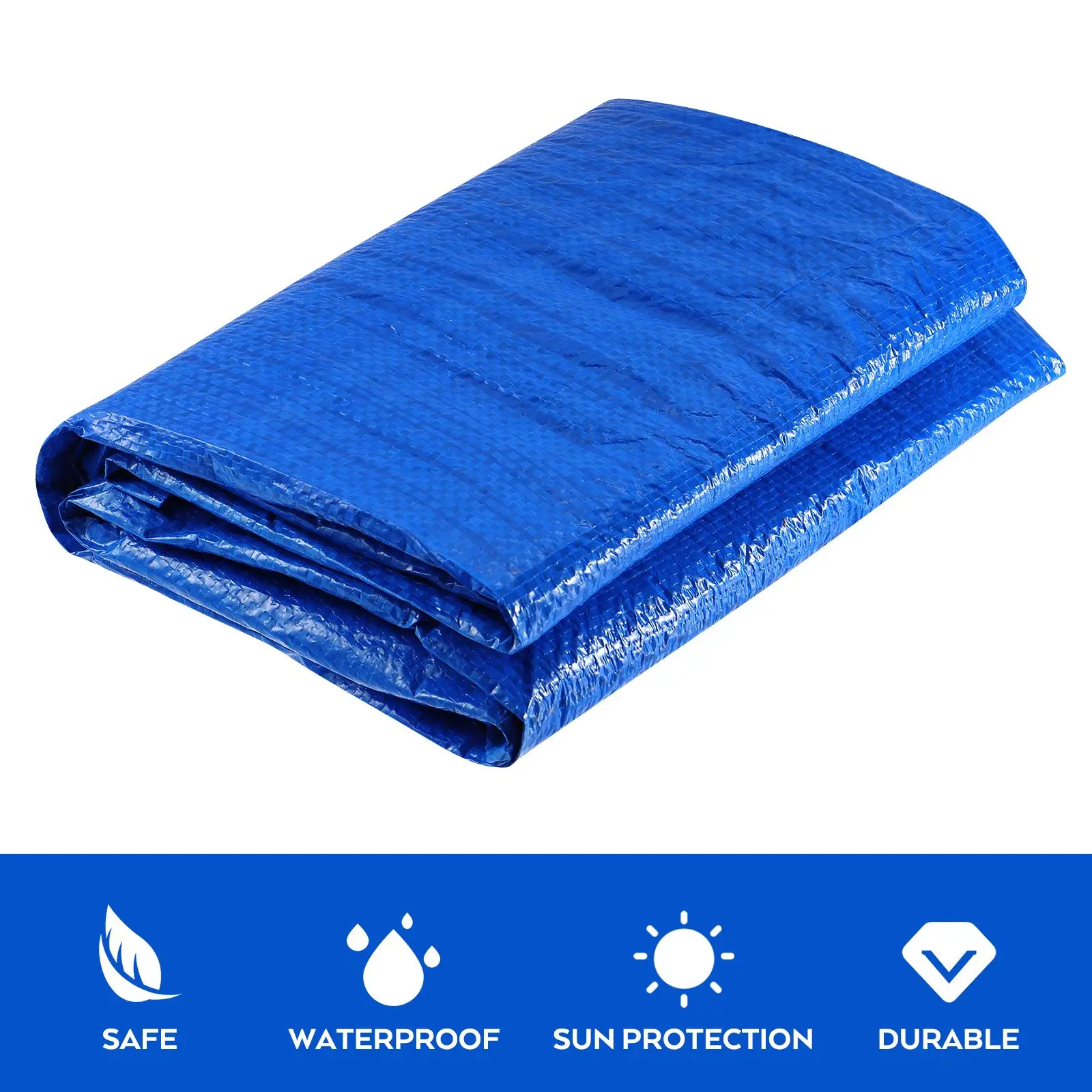 Round Swimming Pool Protective Cover Insulation Film Dustproof Cover For Outdoor Garden Frame Pools 183/244/305/366/457cm