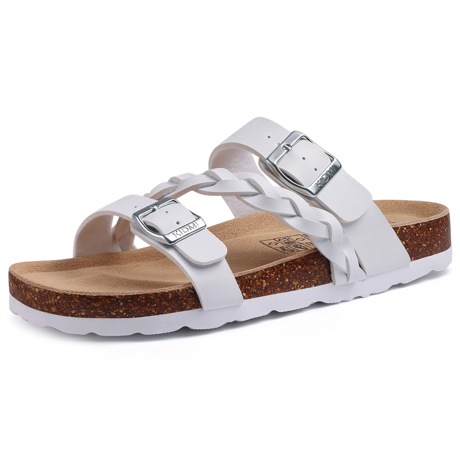 Litfun Women's Cork Sandals With Arch Support And Buckle Summer_voghion.com