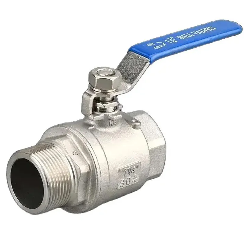 Ball Valve 304 Stainless Steel Two Piece 1/4 3/8 1/2