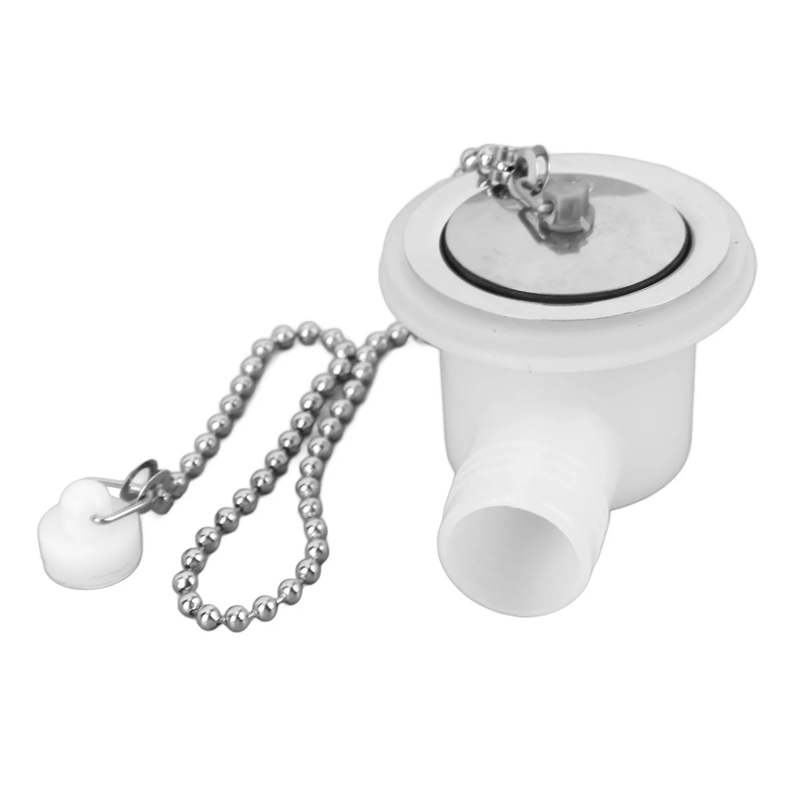 RV Sink Drain Connector Right Angle Stainless Steel Strong Sealing Space Saving Drain Pipe Hose Plug Sewer Adapter for Yacht rv sink
