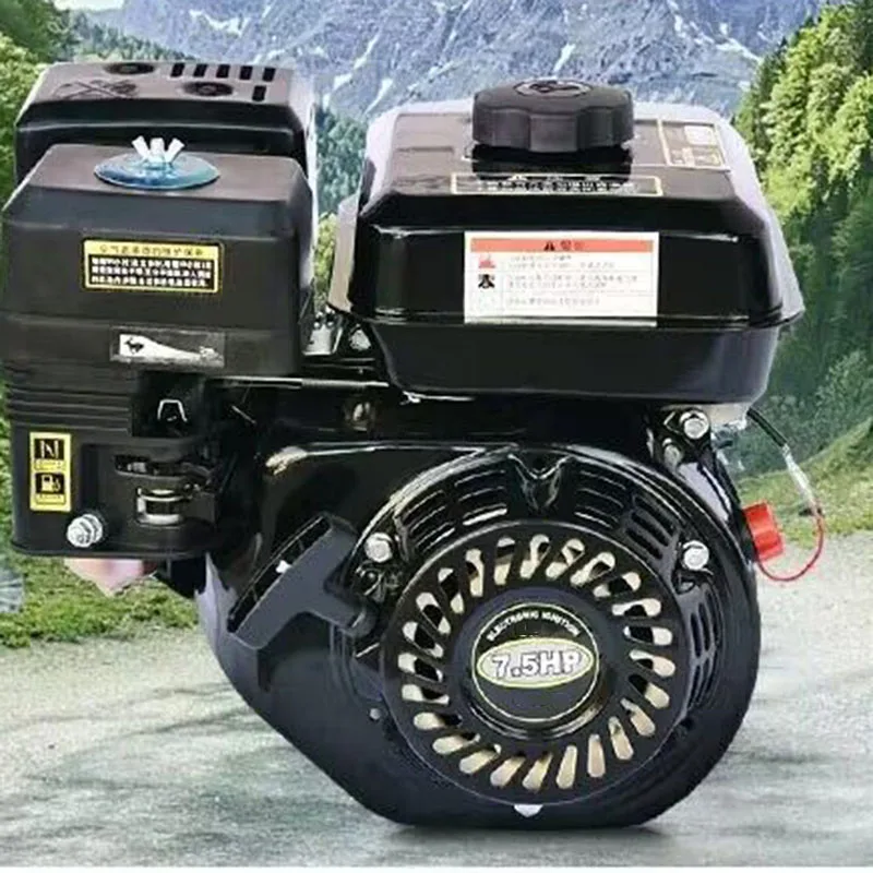 NEW 6.5Hp 168F-1 Gasoline Micro Engine 4Kw Four-Stroke Small Power Accessories 196Cc Flat Key Shaft Engine Structure