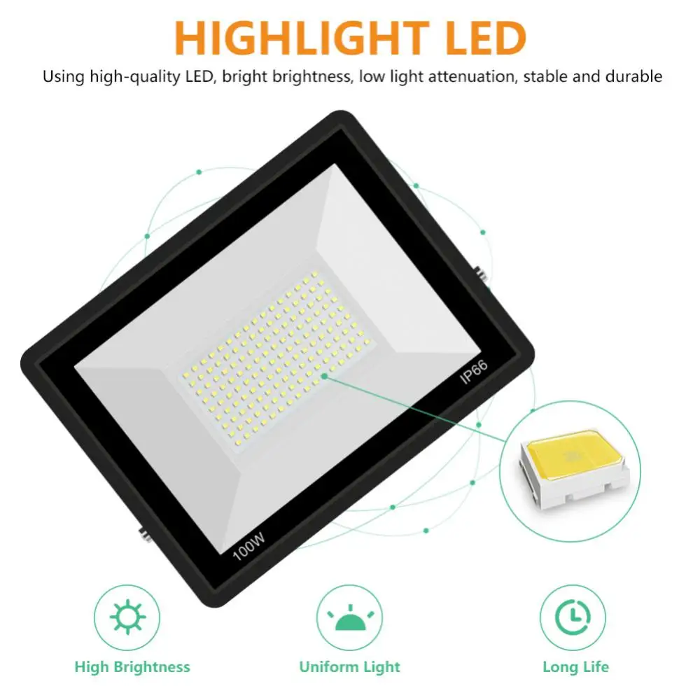 LED 투광 조명, 야외 스포트라이트, 정원 거리 Pir 모션 센서 벽 램프, IP66 방수 반사경, 정원 조명