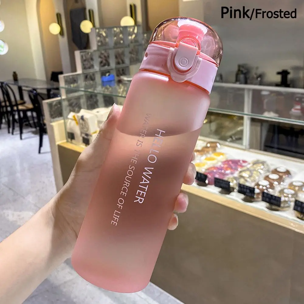 Sports Portable Leakproof Frosted Water Bottle - 780ml Clear Travel & Gym Companion