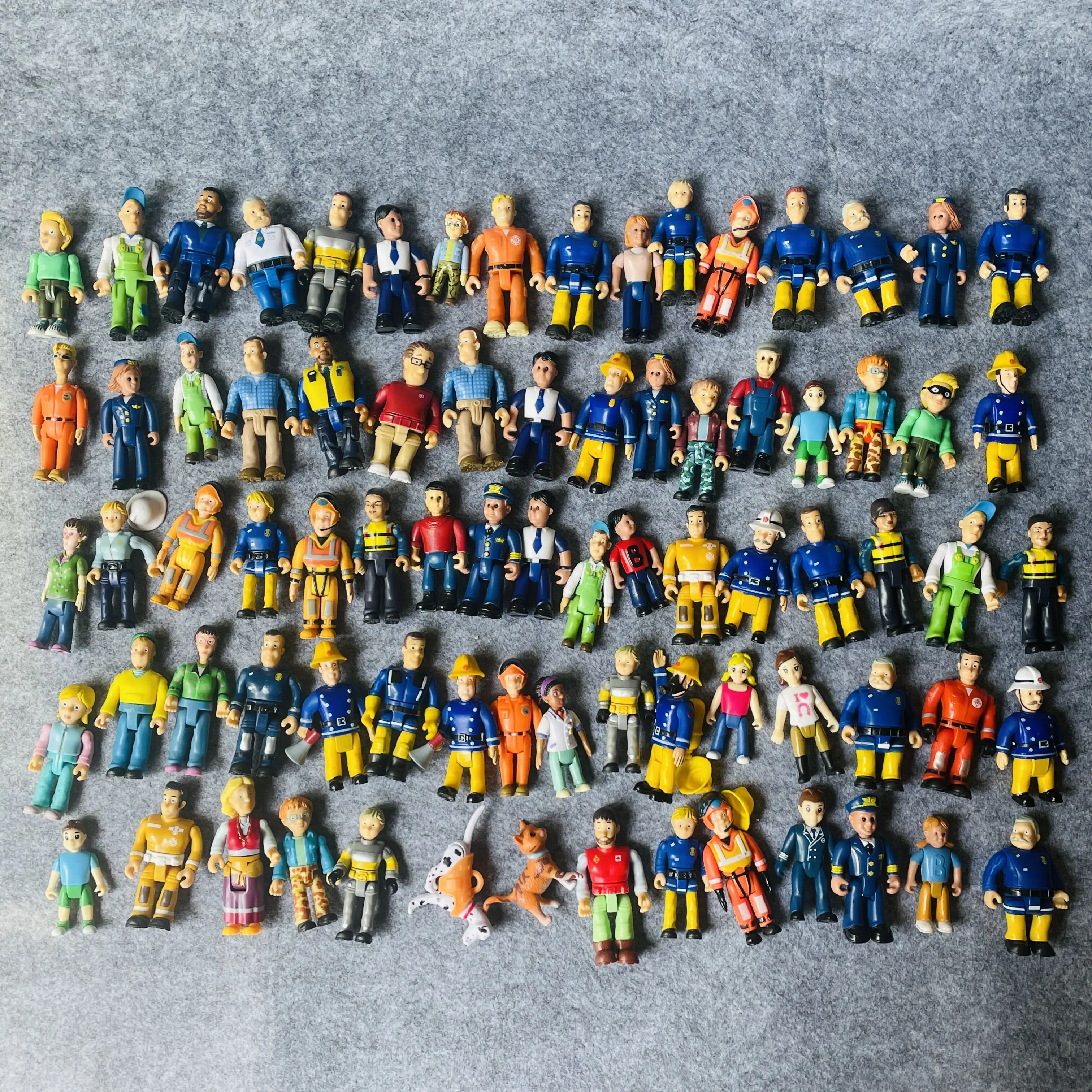 

Original 4-6cm joint movable Fireman sam Action PVC Toys for kids