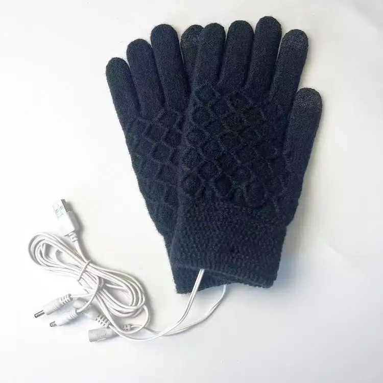 Gants Chauffants USB Mi-Doigts - Température Réglable - Pour Bureau, Extérieur - Lavables Chauffage Mains Usb