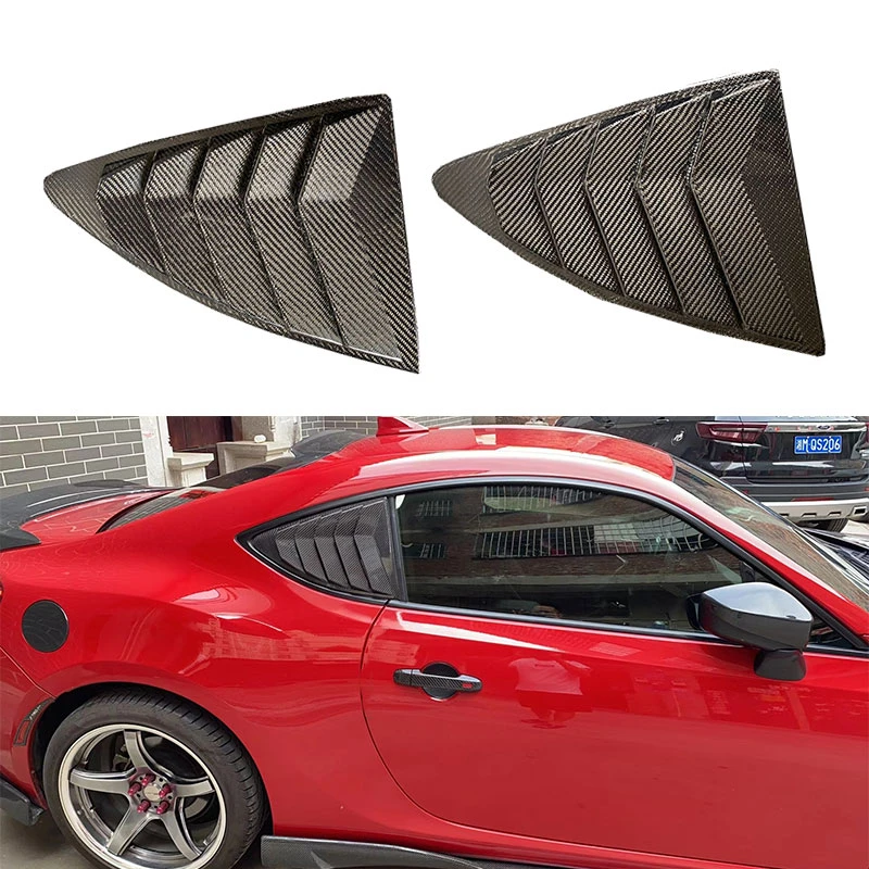 For Toyota 1118 Ft86 Gt86 Frs Carbon Fiber Rear Window Louver For Subaru Brz Glossy Side Air