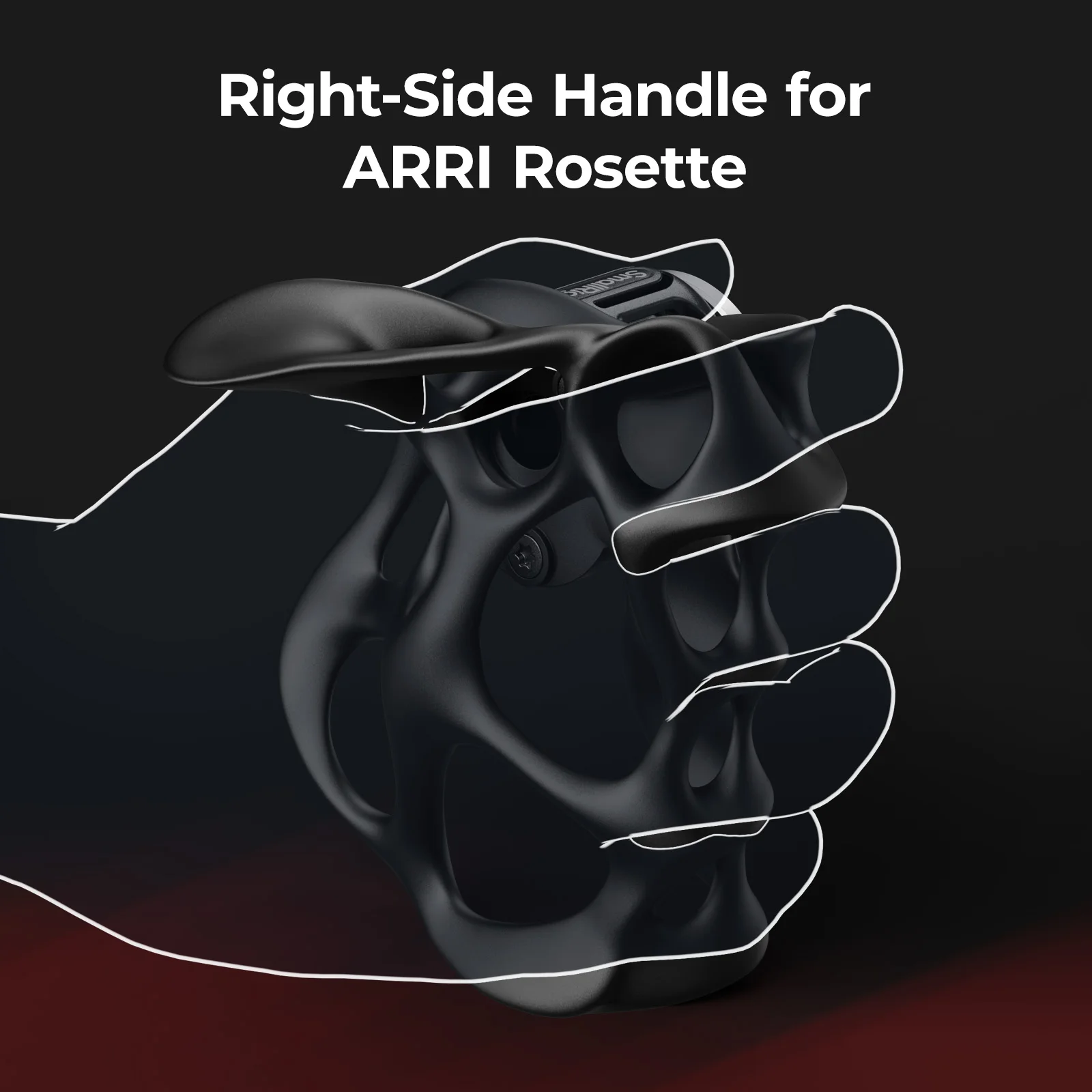 Rotating Side Handle with ARRI Rosette, Handgrip for Camera cages/Shoulder Rig E