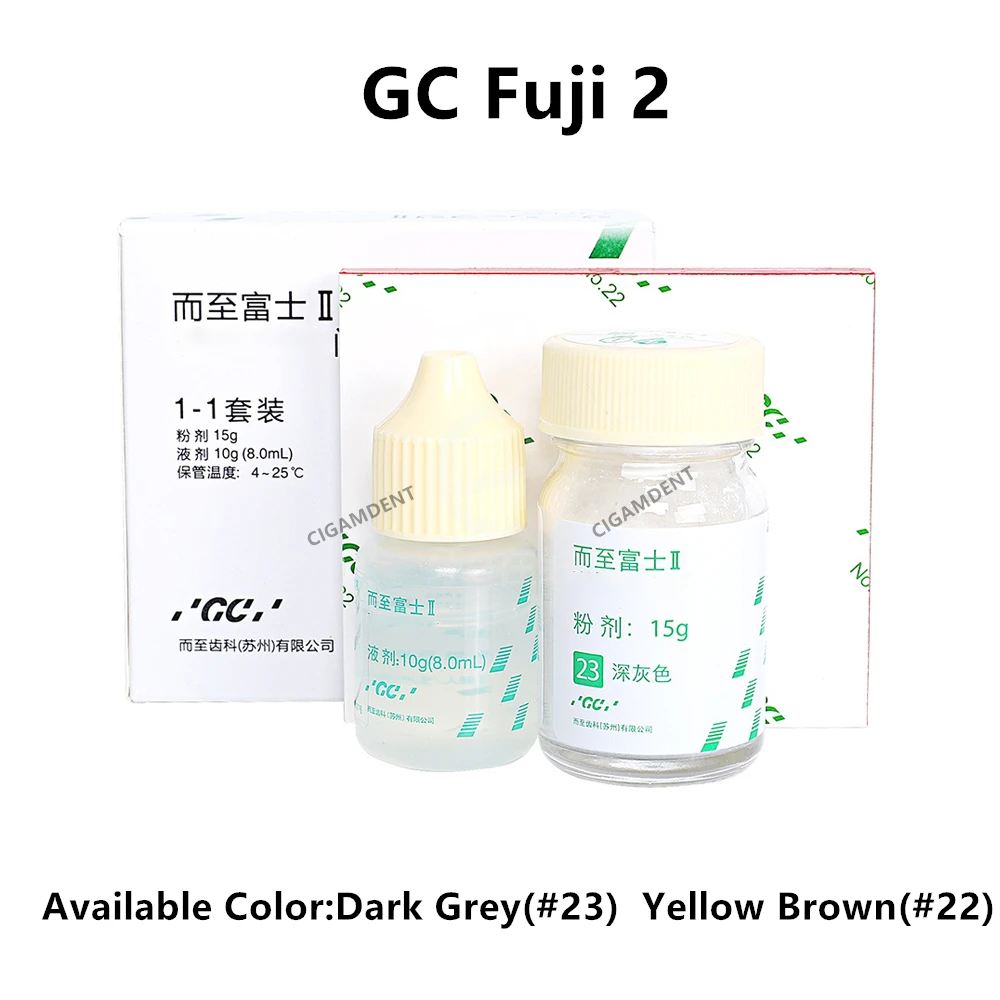 Gc Fuji 2 Cement Dental Glass Inomer Cement Teeth Cavities Filling