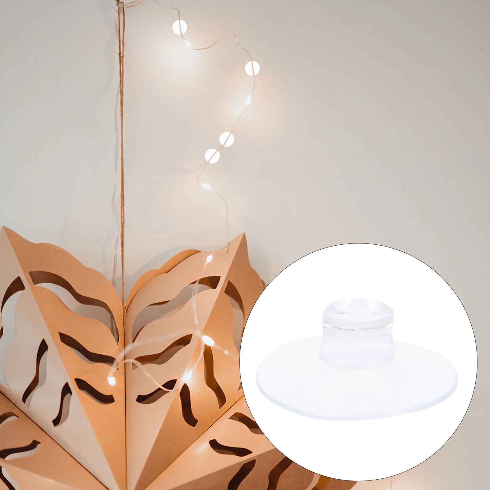20 Pcs Open Clamp Suction Cup Cable Clips Cord Holder Wire Organizer Christmas Fairy Lights Glass Fixing Pvc
