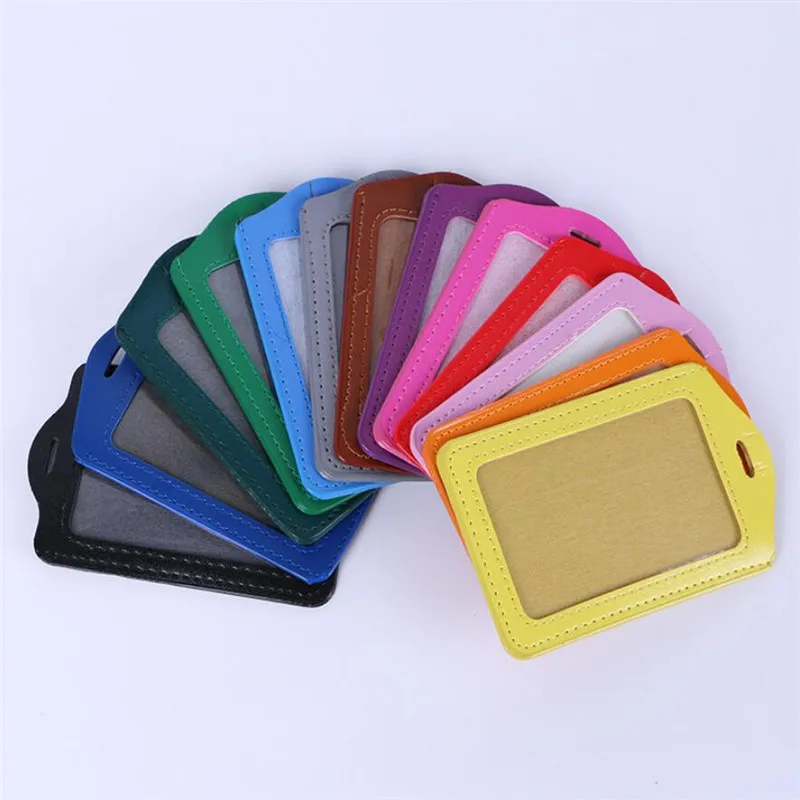 616 PU Leather Material Card Sleeve Holder ID Badge Case Bank Credit Card Badge Holder Student Office Cover wallet card holder credit card holder card holder card wallet card sleeve card sleeves id card case business card holder id card holder document card wallet wallet card bag