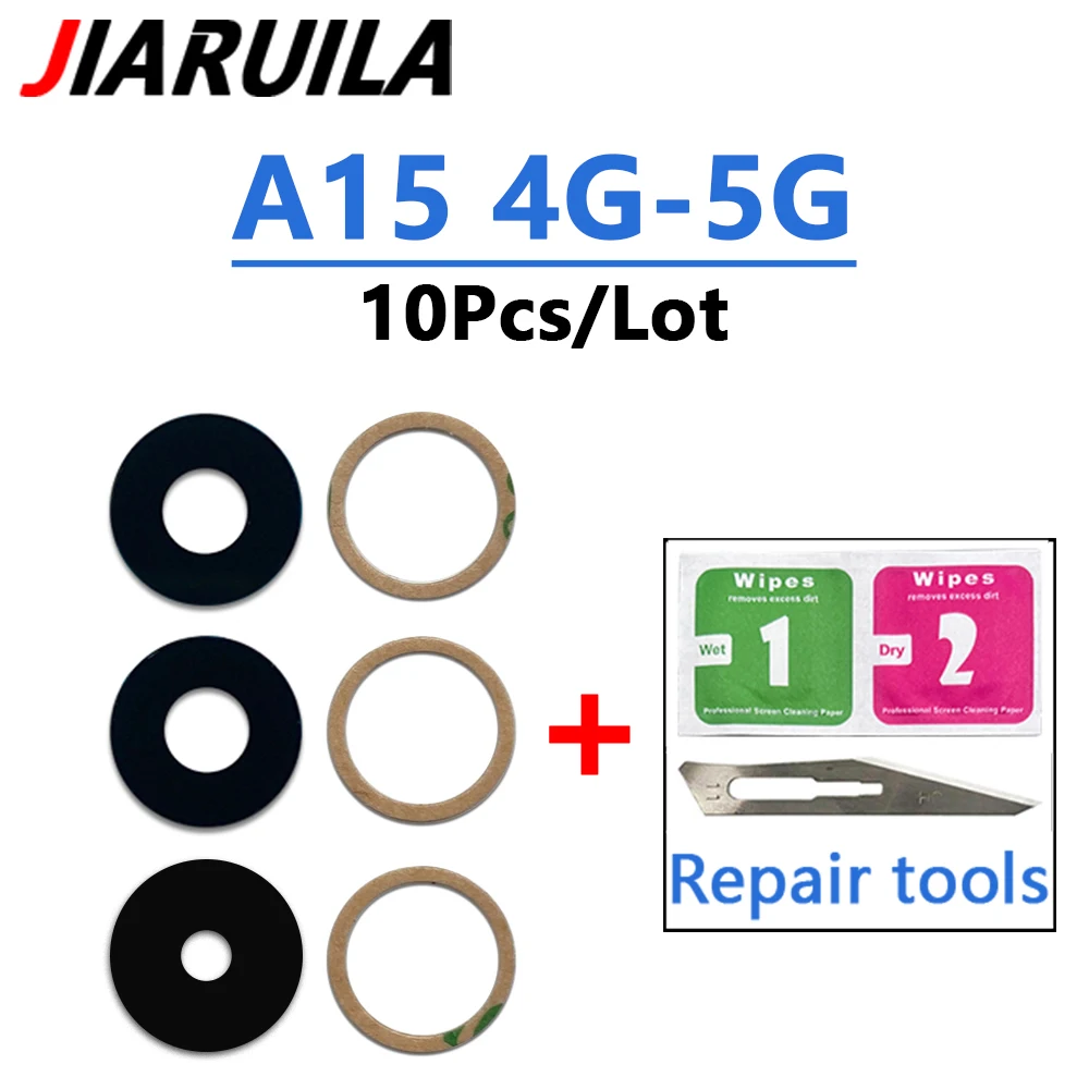 10-Pack Rear Camera Glass Lens with Adhesive