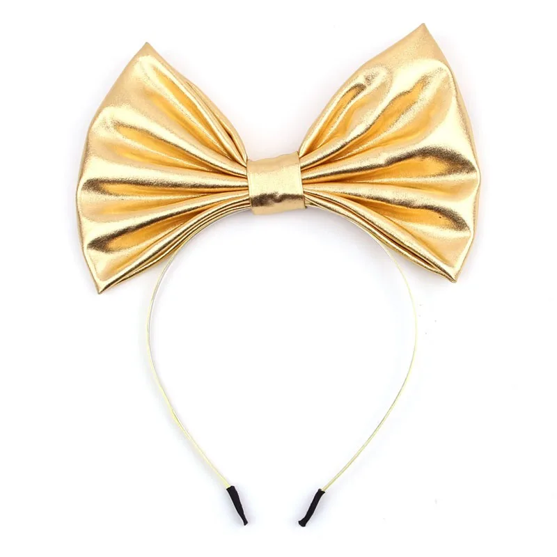 Modisches Meerjungfrauen-Stirnband für Kinder, Sommer, 7'' Metallische Große Schleife, Haarband, Mädchen-Festival-Party DIY Haaraccessoires – Detail 8