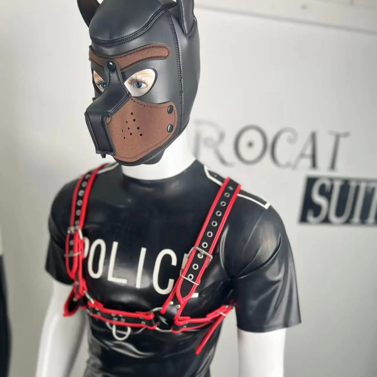 latex men fetish catsuit sexy bodysuits cosplayfetish wear stripper outfit fetish costume underwear Latex Shorts men