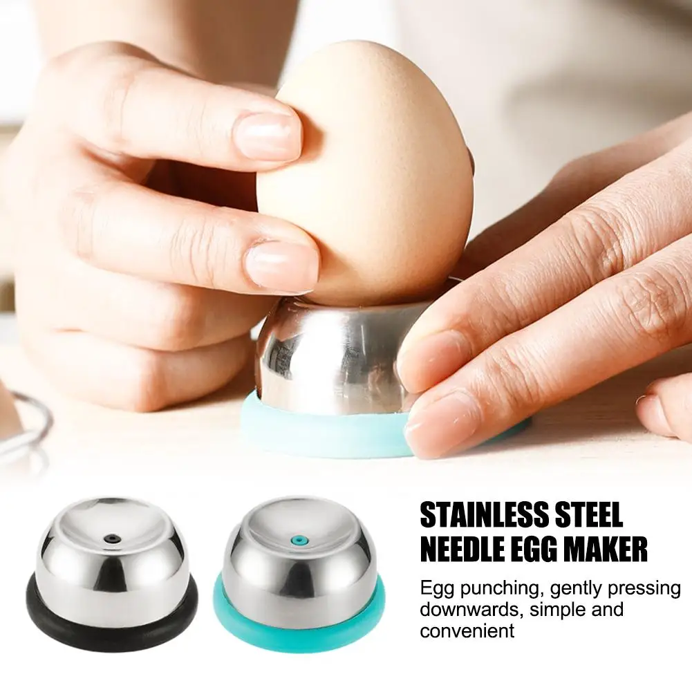 Egg piercer Egg hole punch Egg piercer for raw eggs stainless steel needle egg punch eggs hole puncher for easy peeling boiled kitchen essentials
