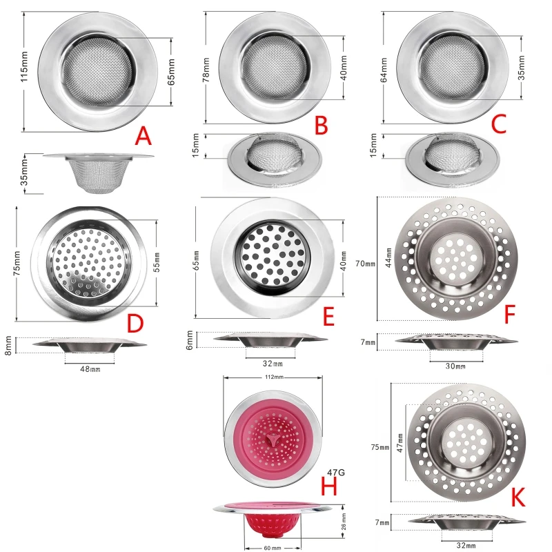 Stainless Steel Kitchen Sink Strainer Food Catcher for Most Sink Drains images - 6