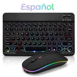 Bluetooth Wireless Keyboard & Mouse Set (Spanish Black)