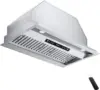 Built-in/Insert Range Hood 900 CFM, Ducted/Ductless Convertible Duct, Stainless Steel Kitchen Vent Hood with 2 Pcs Adjustable Li 1