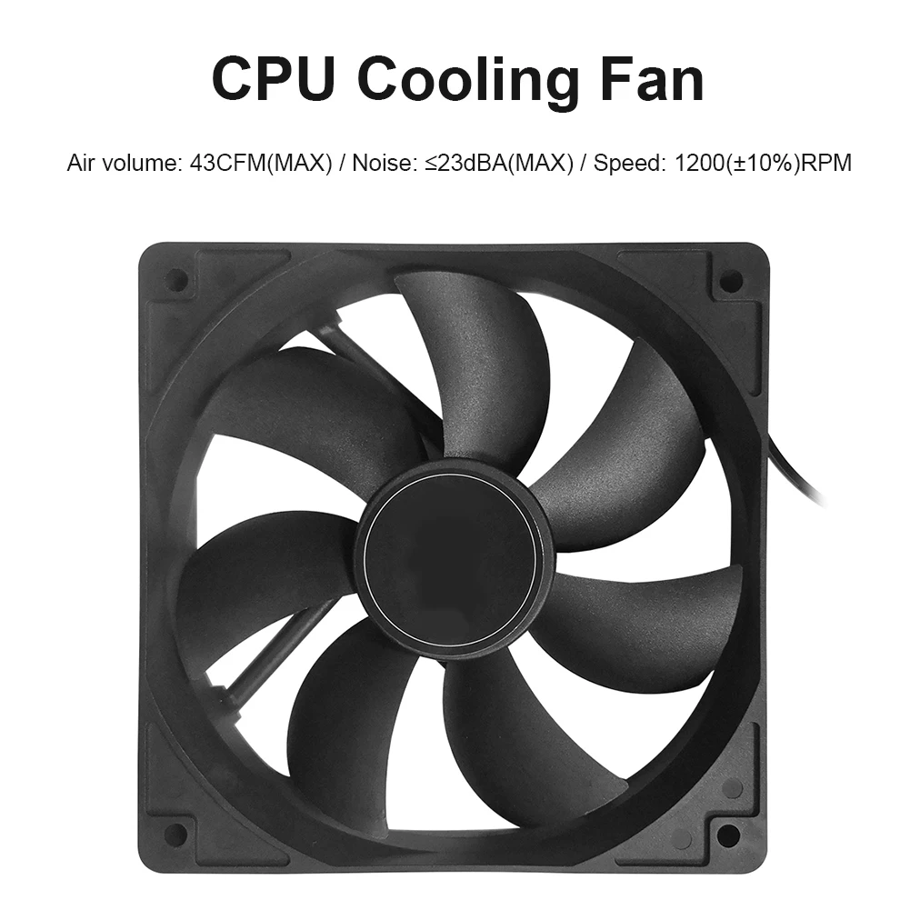 12cm High Speed Fan 4 Pin Desktop Chassis Fan 12V Large Air Volume Computer PC Case Radiator Cooler 1200RPM/3000RPM Cooling fan