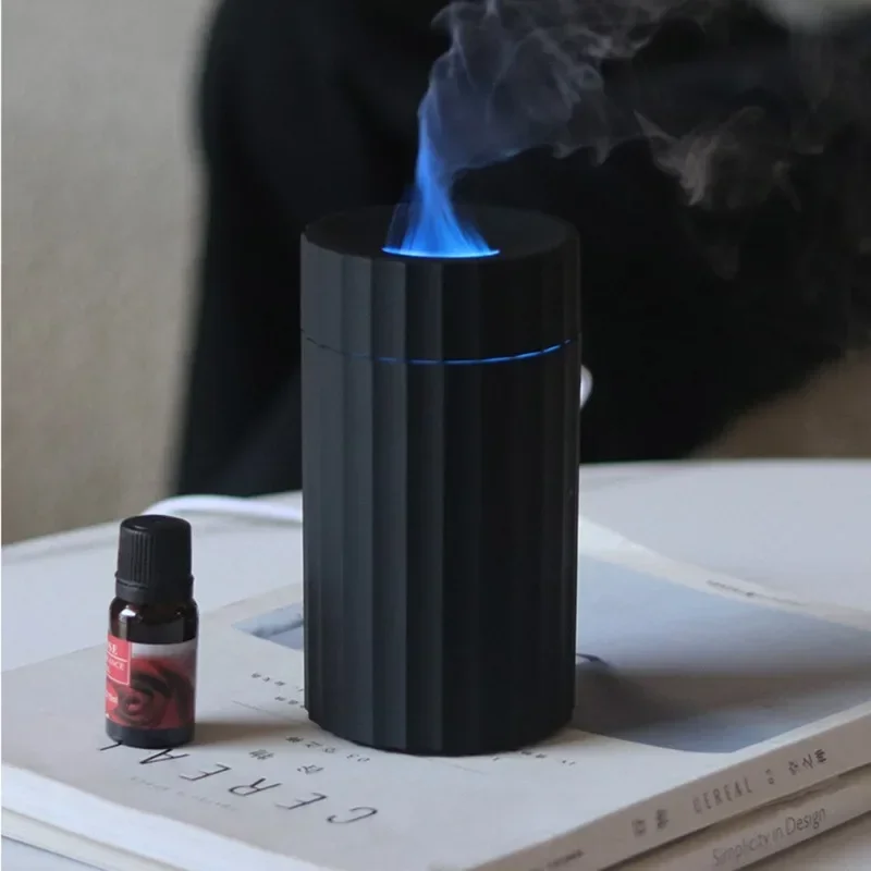 

100ml Ultrasonic Aroma Essential Oil Diffuser Mist Sprayer Flame Aroma Electric Flame Air Humidifier Diffuser Cool Mist Maker