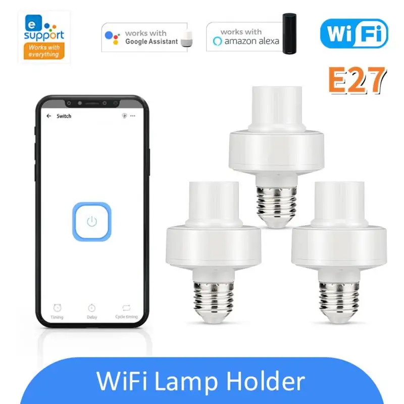 

Умный держатель для лампы E27 с поддержкой Wi-Fi и дистанционным управлением