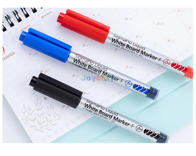Monami Sigmaflo Liquid 222 White Board Marker F 1.3mm, Dry Erase Markers  For Writing On Whiteboards, For School Office Home - Whiteboard Marker -  AliExpress