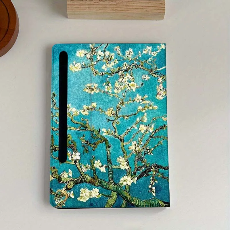 Floral Oil Painting Foldable Tablet Case Cover