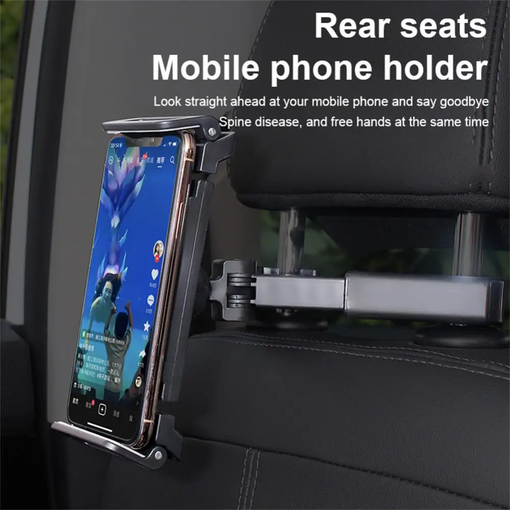1pcUniversalCarRearSeatBracketTelescopicRotatableAutoHeadrests