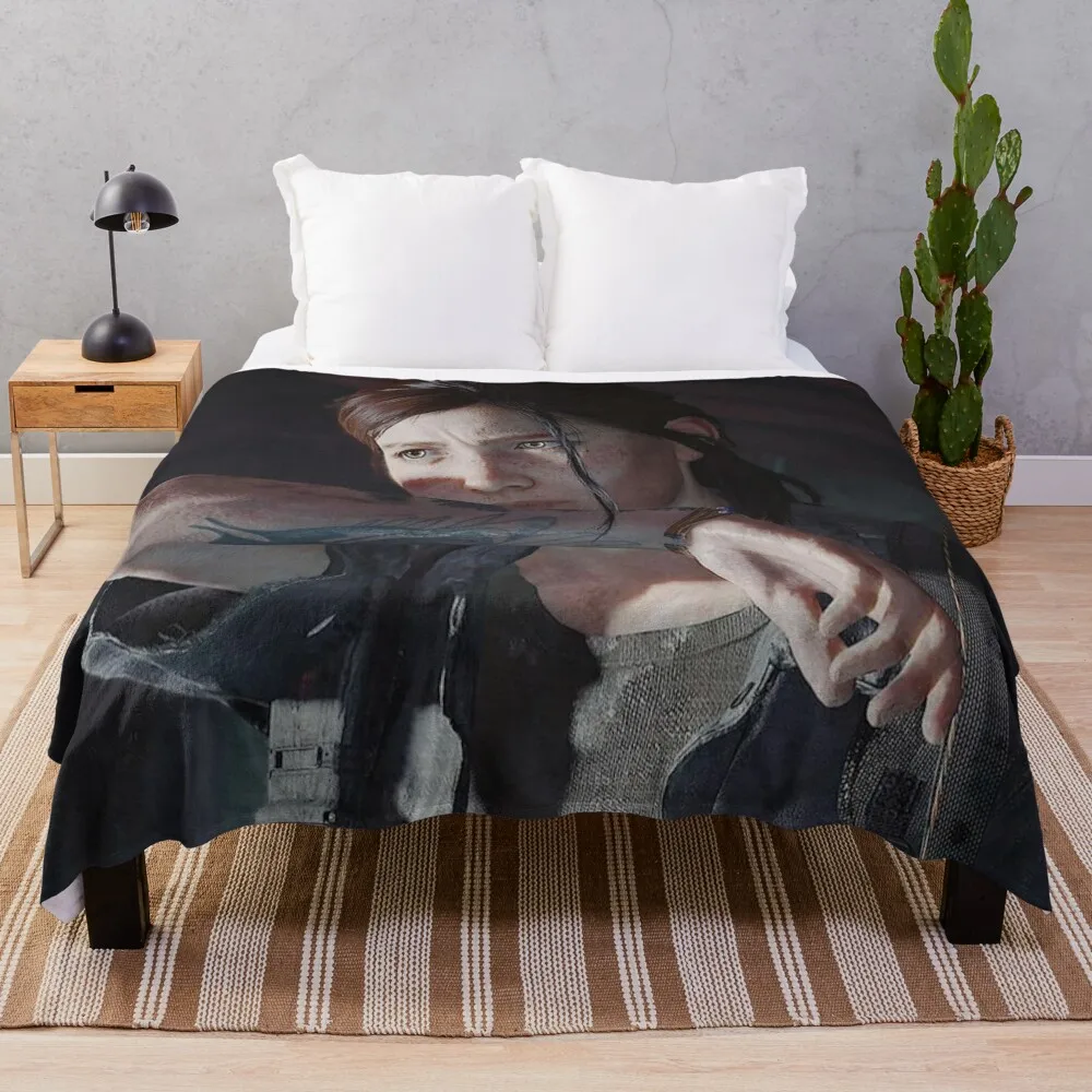 Last Of Us Ellie Poster Throw Blanket Bed Thin Valentine Gift Ideas Coperte E Plaid Coperte Di Flanella