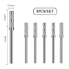 5pcs 3mm Mandrel Bit for Mini Sanding Bands Stainless Steel Bits Electric Manicure Accessories Tool 1