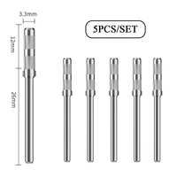 5pcs 3mm Mandrel Bit for Mini Sanding Bands Stainless Steel Bits Electric Manicure Accessories Tool 1