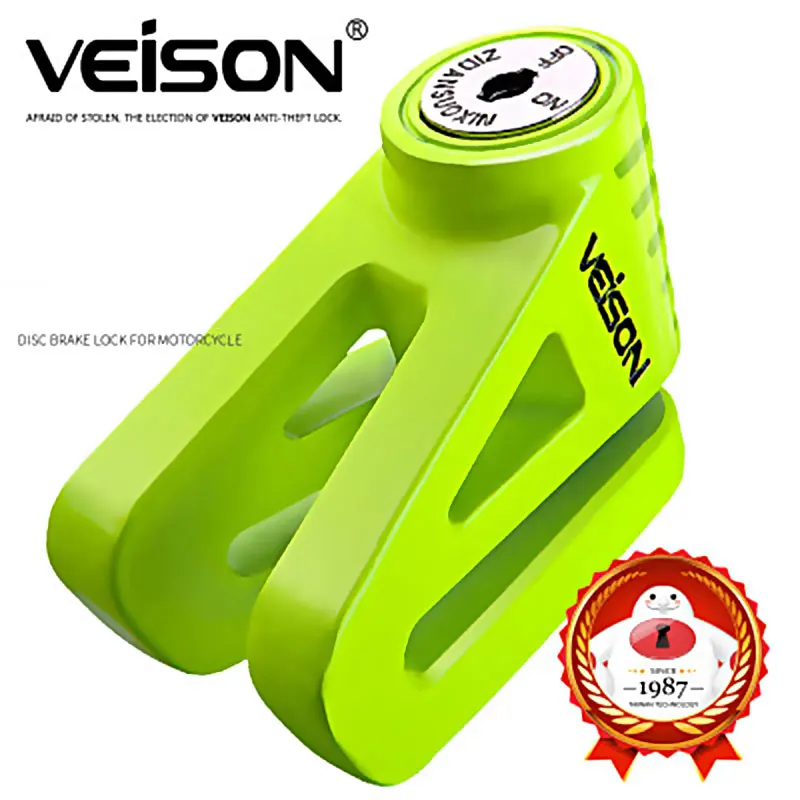 VEISON DX7 Motorcycle Lock Scooter Bicycle Bike Disc Brake Lock