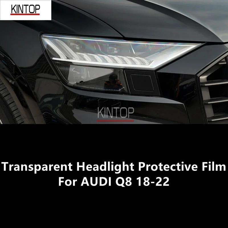 

For AUDI Q8 18-22 TPU Transparent Headlight Protective Film, Headlight Protection, Film Modification