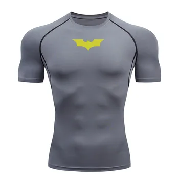 Bat Print Men's Compression T-Shirt 4